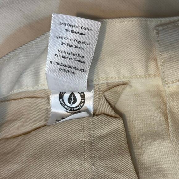 NWOT Everlane The Organic Cotton Slim-Fit Jean In Calico Ecru Size 40x32 - Picture 7 of 9